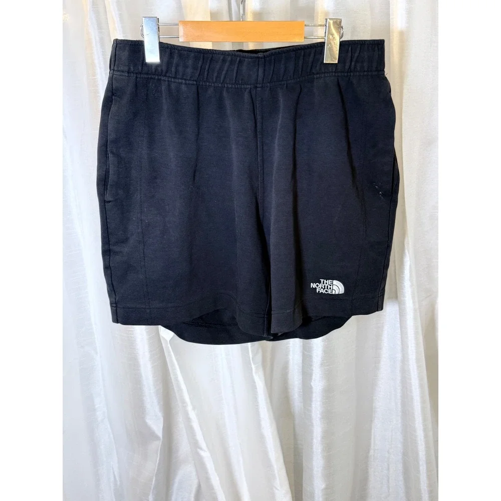 The North Face Shorts Mens Large Black Jersey Knit Elastic Waist Activewear
